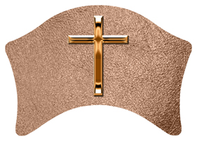 DABAN-510-CP-SH-BZ Copper Single Cross Shimmer Bronze